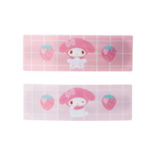 My Melody 2個裝格仔髮夾