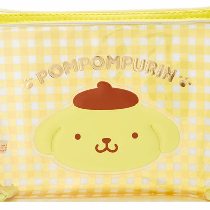 PomPomPurin 透明格仔拉鍊袋