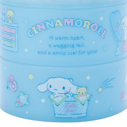 Cinnamoroll 透明蓋圓形兩層收納盒