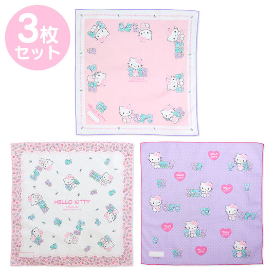 Hello Kitty 3條裝手巾