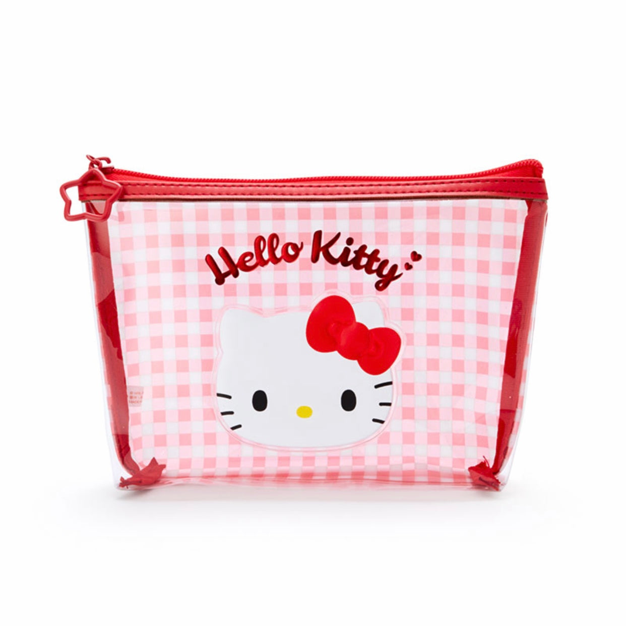 Hello Kitty 透明格仔拉鍊袋
