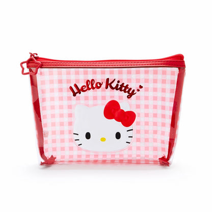 Hello Kitty 透明格仔拉鍊袋