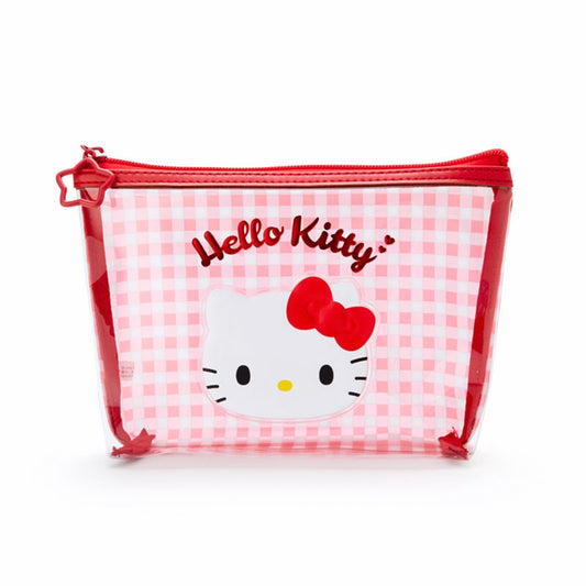 Hello Kitty 透明格仔拉鍊袋