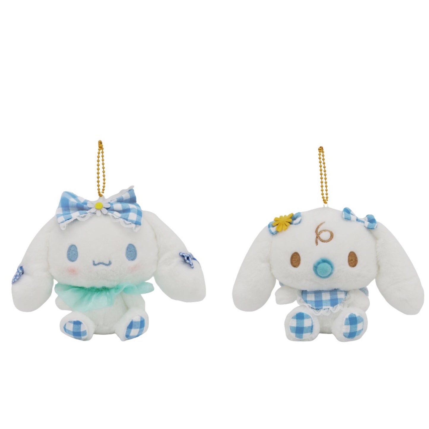 Cinnamoroll & Milk BB 格仔天使公仔掛件一對