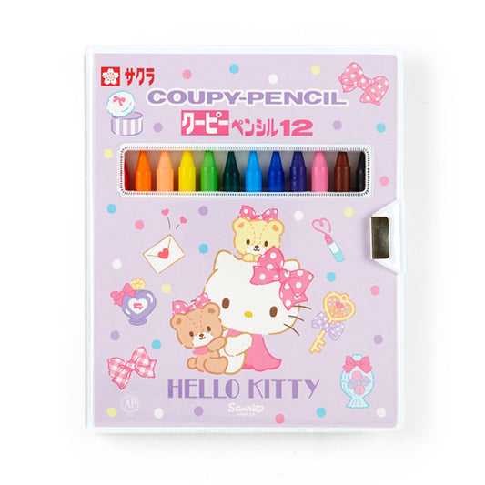 Hello Kitty 櫻花牌蠟筆 12色