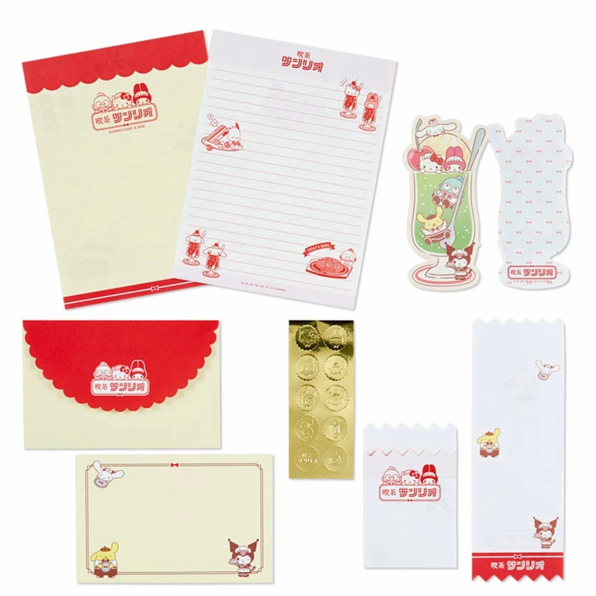 Sanrio Mix 咖啡店系列信紙套裝