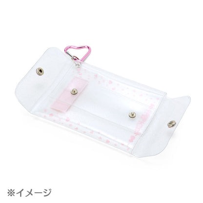 My Melody 透明收納袋配心形匙扣