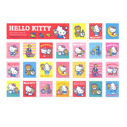 Hello Kitty 郵票造型貼紙套裝