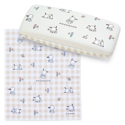 Pochacco 格仔眼鏡盒連眼鏡布