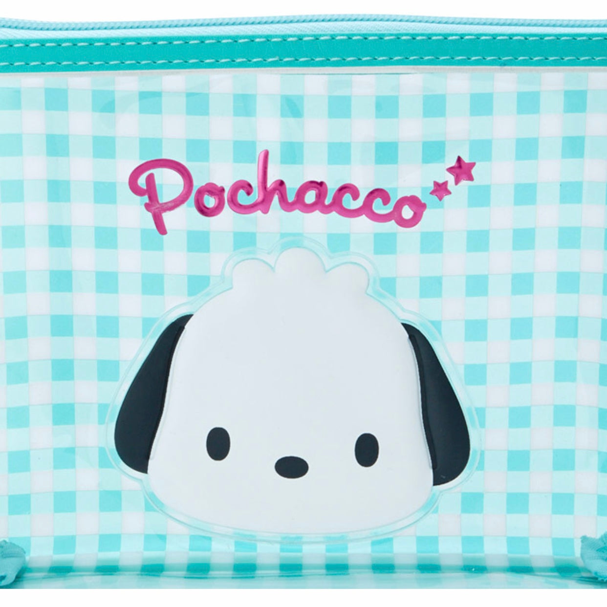 Pochacco 透明格仔拉鍊袋