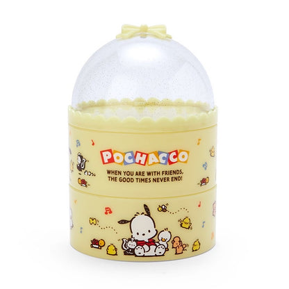 Pochacco 透明蓋圓形兩層收納盒