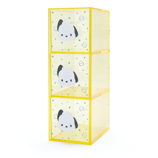 Pochacco 透明3格櫃桶