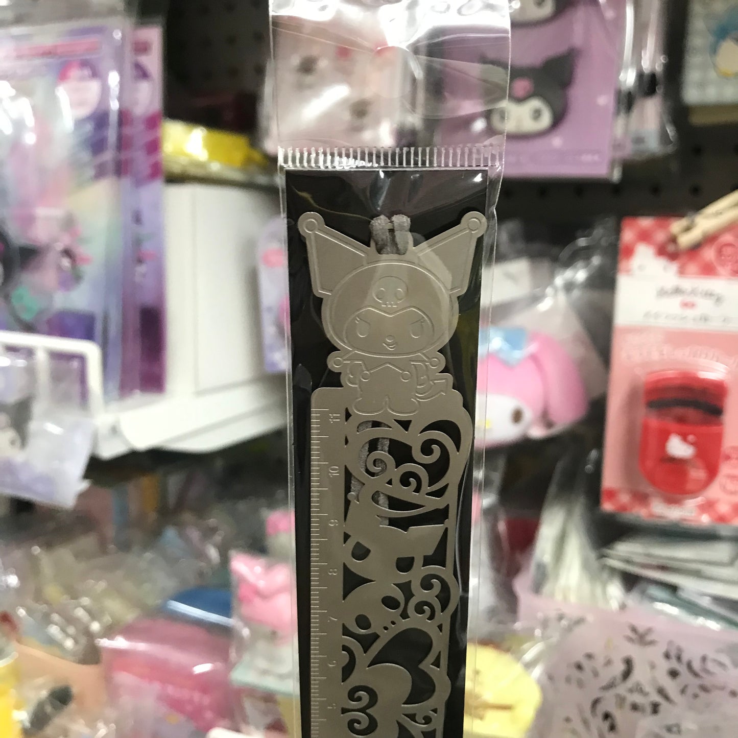 Kuromi 通花書籤 11cm間尺
