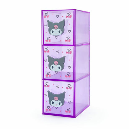 Kuromi 透明3格櫃桶