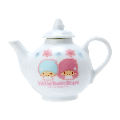 Little Twin Stars 迷你陶瓷茶杯+茶壺+心形盒仔