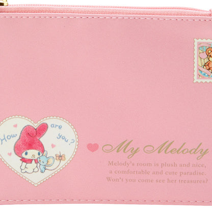 My Melody 懷舊信封造型皮製拉鍊袋