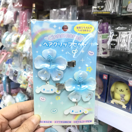 Cinnamoroll 花花吊飾髮夾