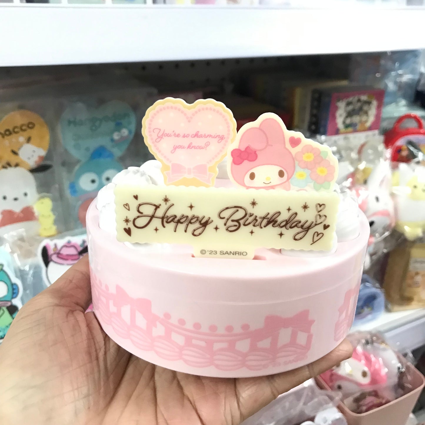 Sanrio 蛋糕造型立牌夾收納盒