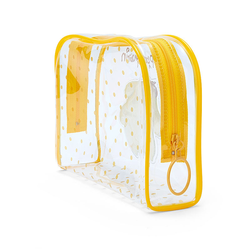 PomPomPurin 透明波點拉鍊袋