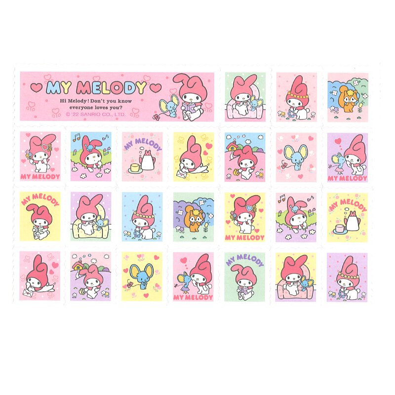 My Melody 郵票造型貼紙套裝