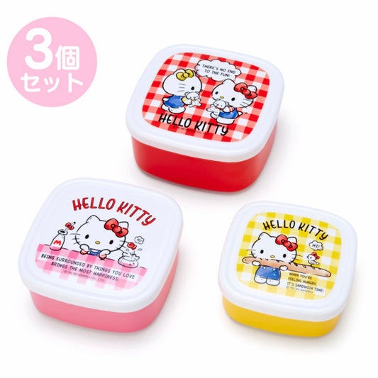 Hello Kitty 3個裝食物盒