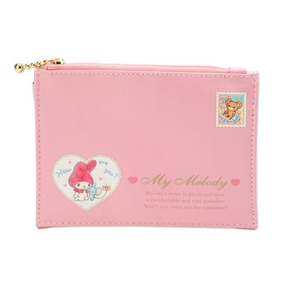 My Melody 懷舊信封造型皮製拉鍊袋